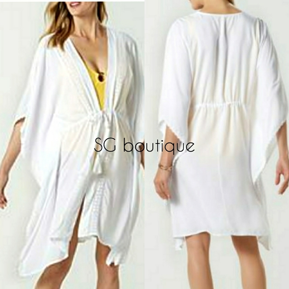 🆕⭐Mod white kimono cardigan cover